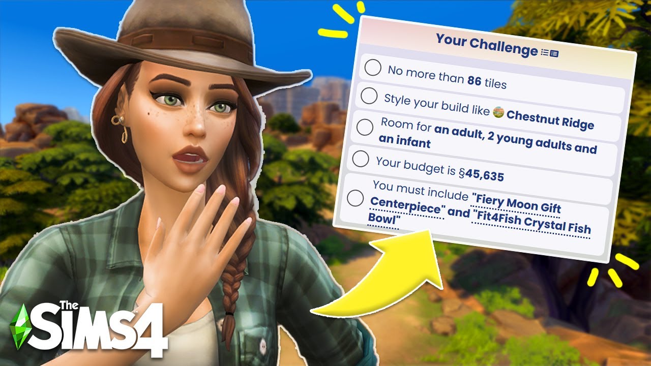 I tried James Turners Tiny House Challenge in The Sims 4!