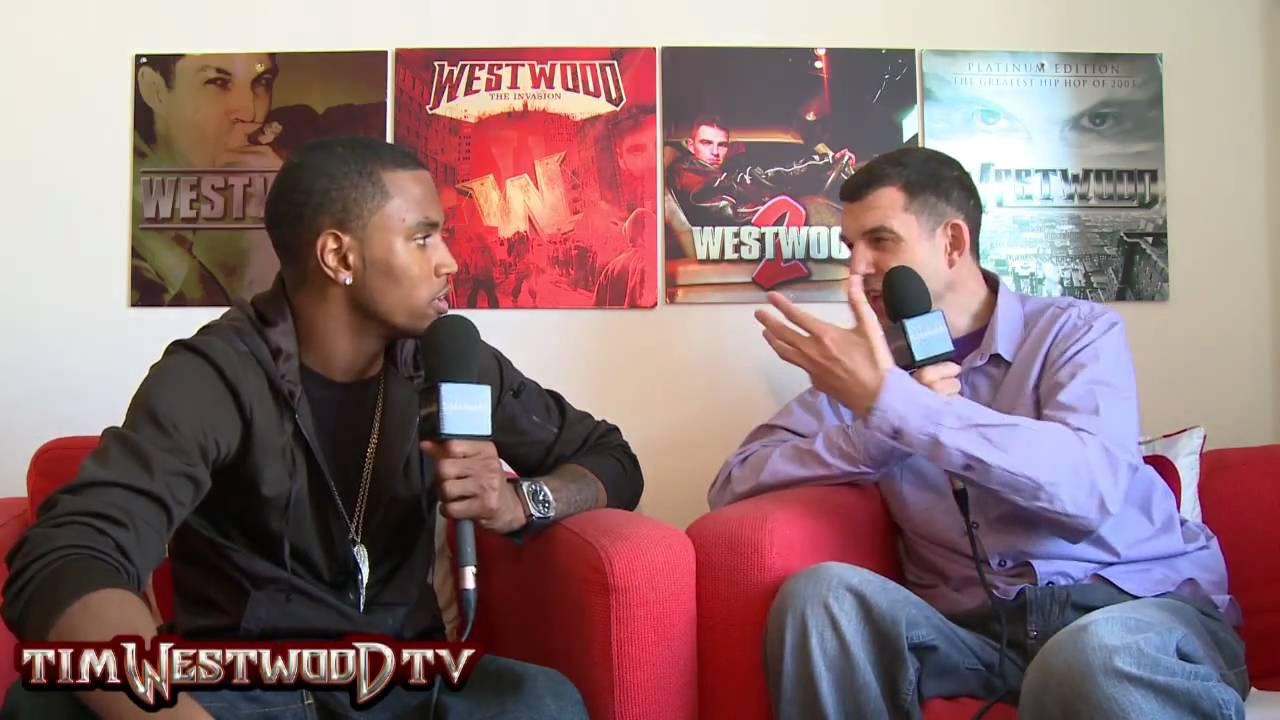 Trey Songz meeting President Obama - Westwood