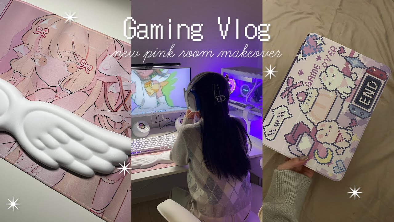 vlog | SHEINアイテムでデスク周りを可愛くアップデート🪽🤍天使グッズ開封👼🏻