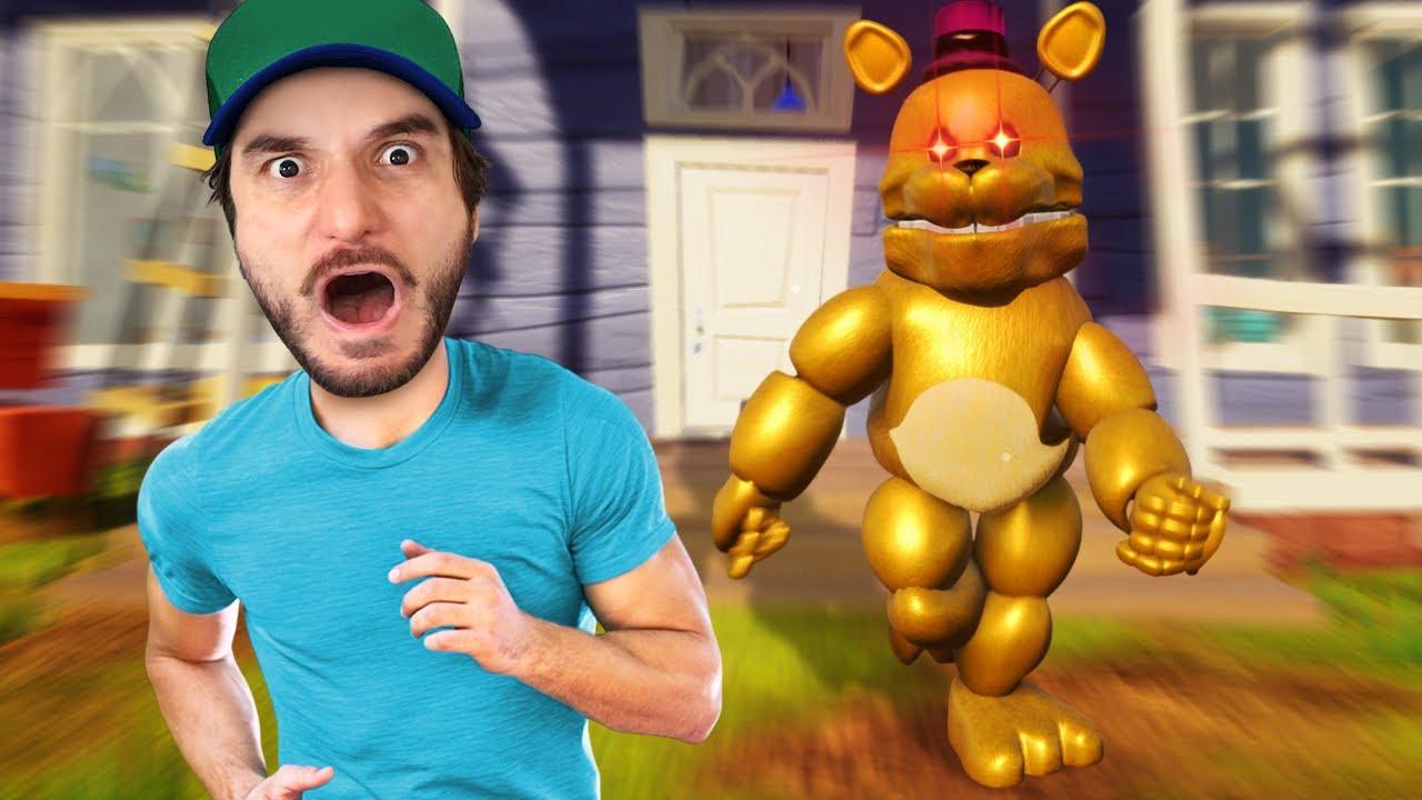 HELLO NEIGHBOUR MAS TROCARAM O VIZINHO PELO FREDDY FAZBEAR ULTRA RÁPIDO!