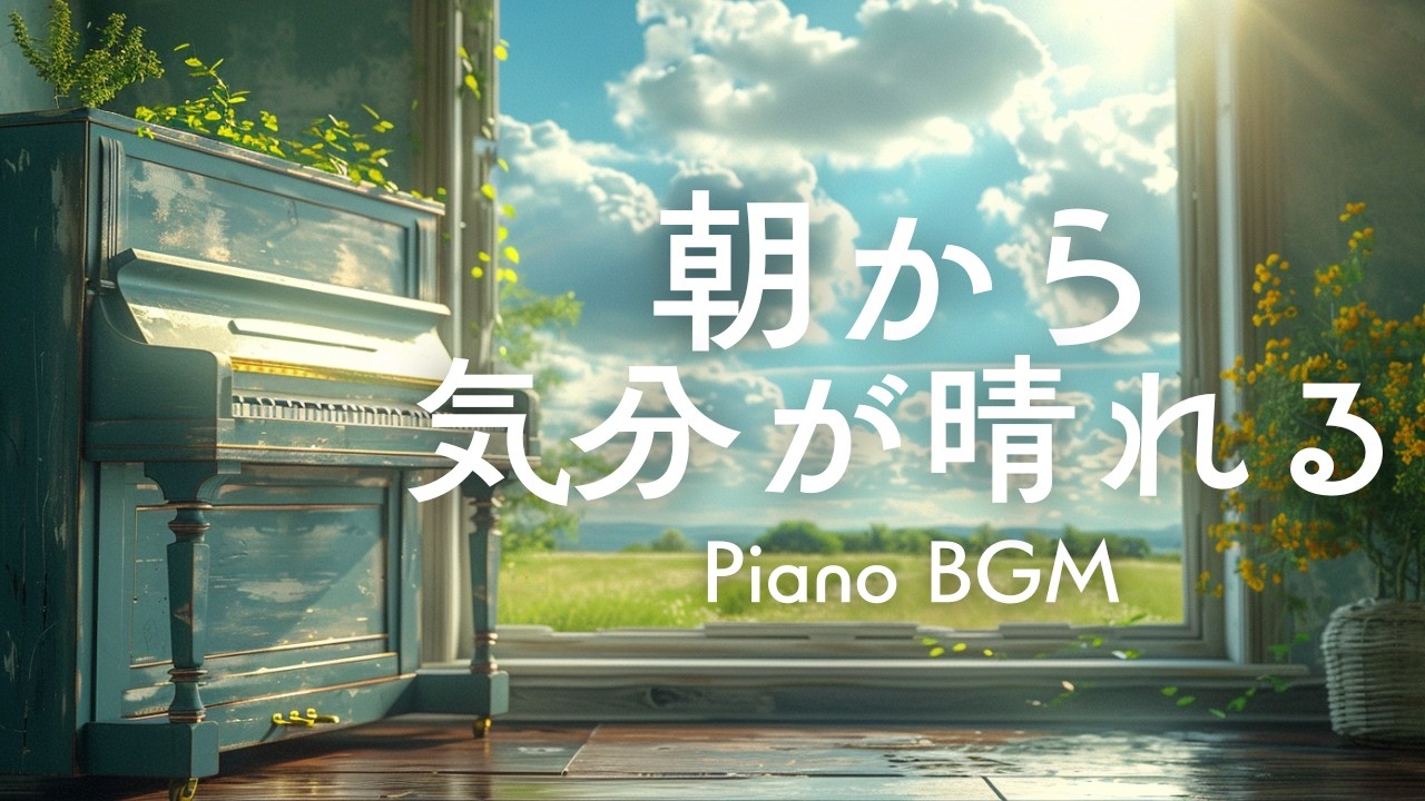 【朝のピアノBGM】朝から気分が晴れる音楽｜作業用・リラックスBGM