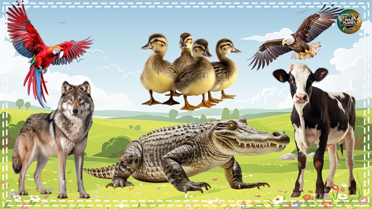 Animal Farm Sounds: Rhino, Otter, Squirrel, Zebra, Antelope, Bear - Animal Paradise