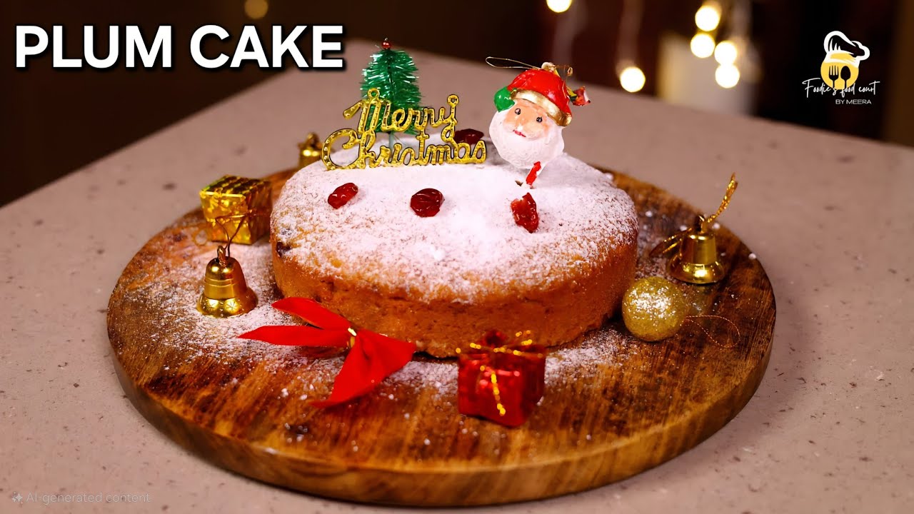 Eggless Plum Cake 🎂 | Non Alcoholic Fruit Cake By Meera