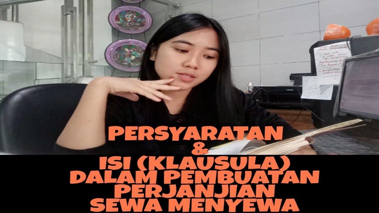 PERSYARATAN MEMBUAT PERJANJIAN SEWA MENYEWA
