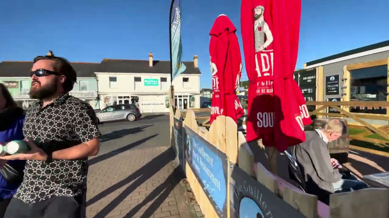 Westward Ho! north devon sea front walk