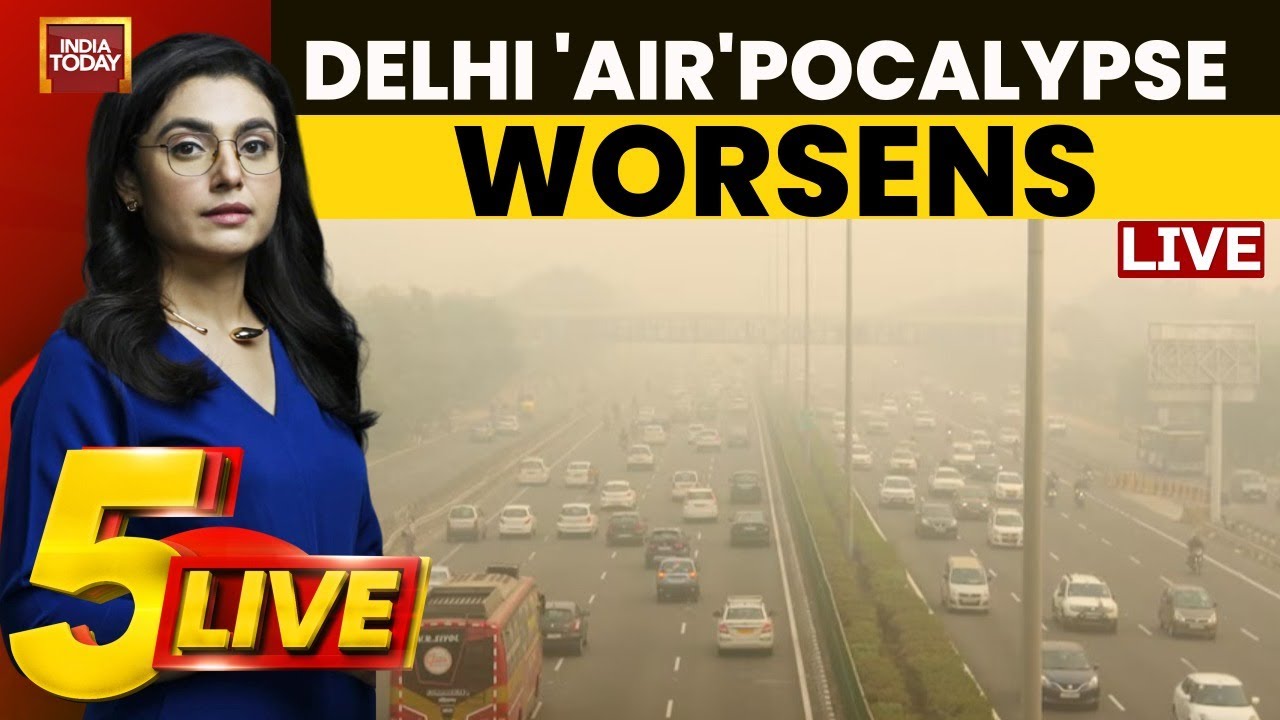 5ive LIVE With Sonal Mehrotra Kapoor: Delhi's 'Air'Pocalypse | Delhi's Pollution Crisis Gets Worse