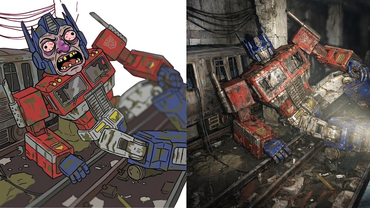 They FOUND the Autobots Hiding Place! (Scary vs. Funny 😂) #meme #optimusprime #transformers