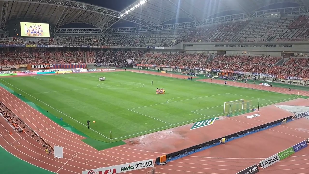 【アルビレックス新潟】京都戦　選手入場～試合開始～燃え上がれ清五郎
