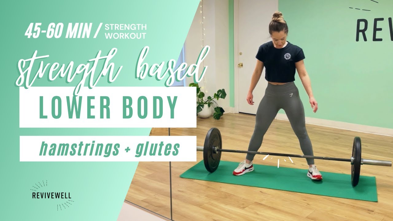 Train LEGS with Me! | Hamstrings + Glutes | 45-60 min Lower Body Gym Workout | REVIVEWELL TRAINING