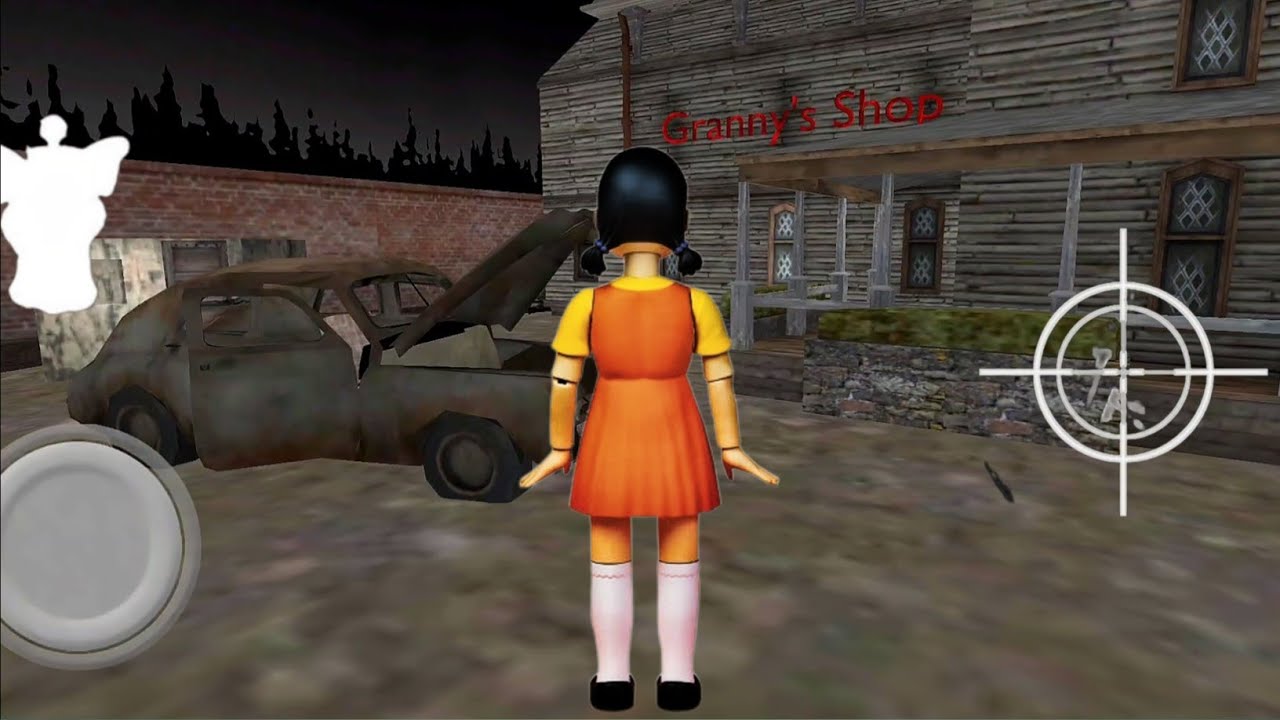 Playing as squid game 2 doll vs granny in granny 3 the shop mod menu 