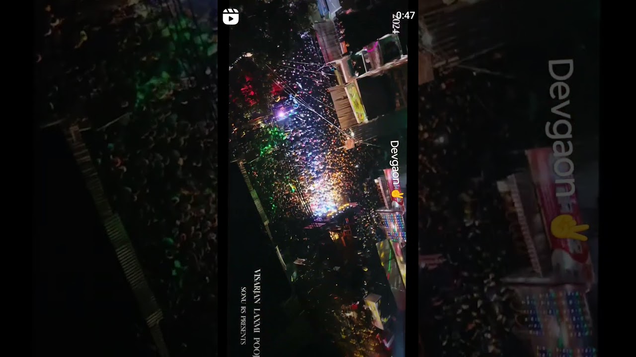 Devgaon dj competition 2024 drone view 😱