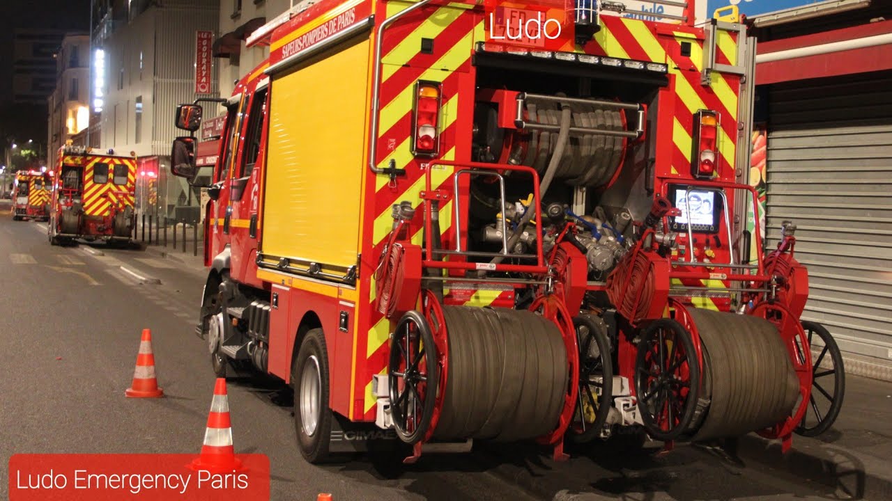 Pompiers de Paris FPTL En Urgence ( COMPILATION ) Paris Fire Dept fire trucks Responding Best of