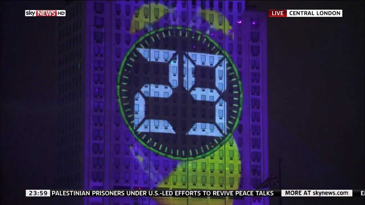 Sky News HD UK - Live In London Countdown To The New Year 2014