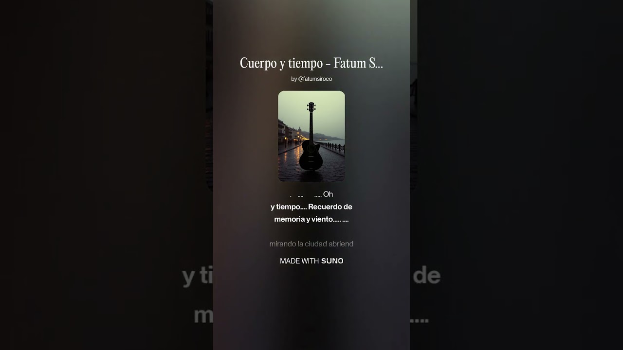 CUERPO Y TIEMPO - Fatum Siroco ft. Rock gótico, Jazz barroco + Trap, Hip-Hop, Violín gótico