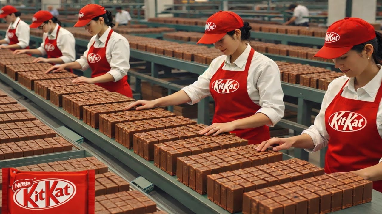 How KitKat Is Made in Factories | Inside the Ultra-Fast Chocolate Production Process