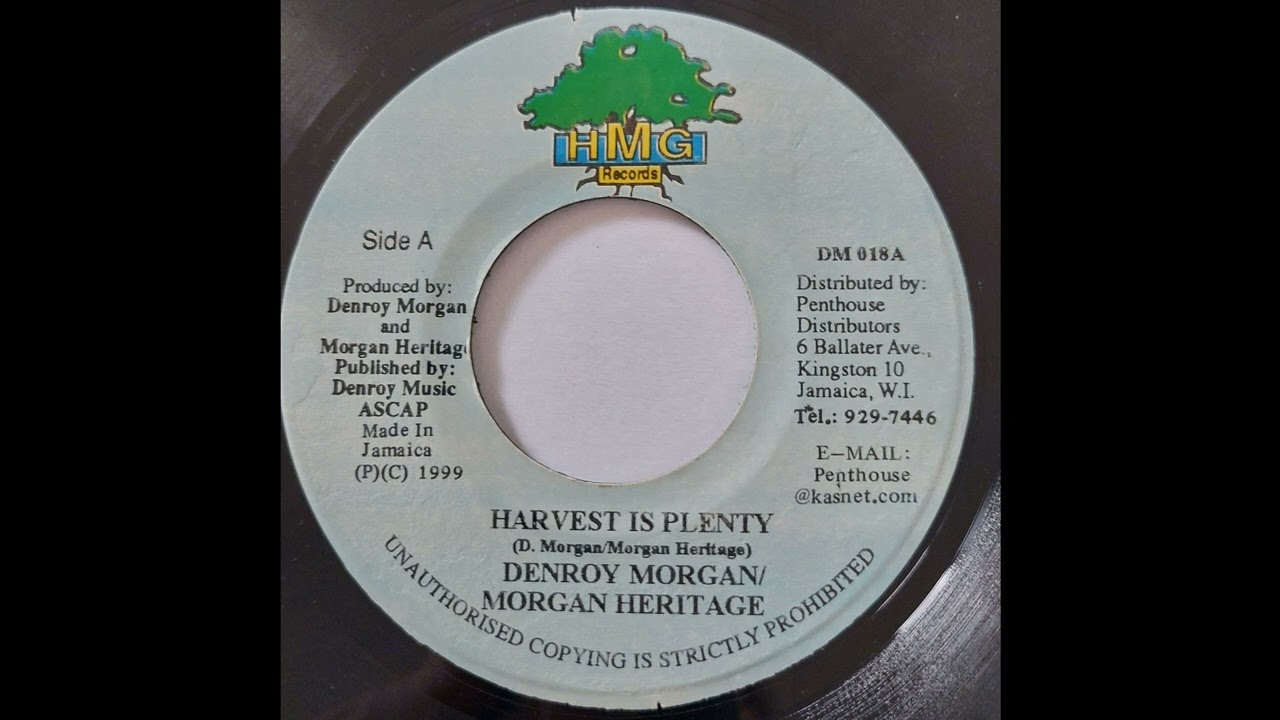 Denroy Morgan & Morgan Heritage - Harvest Is Plenty - HMG 7inch 1999 Buss Up Barriers Riddim
