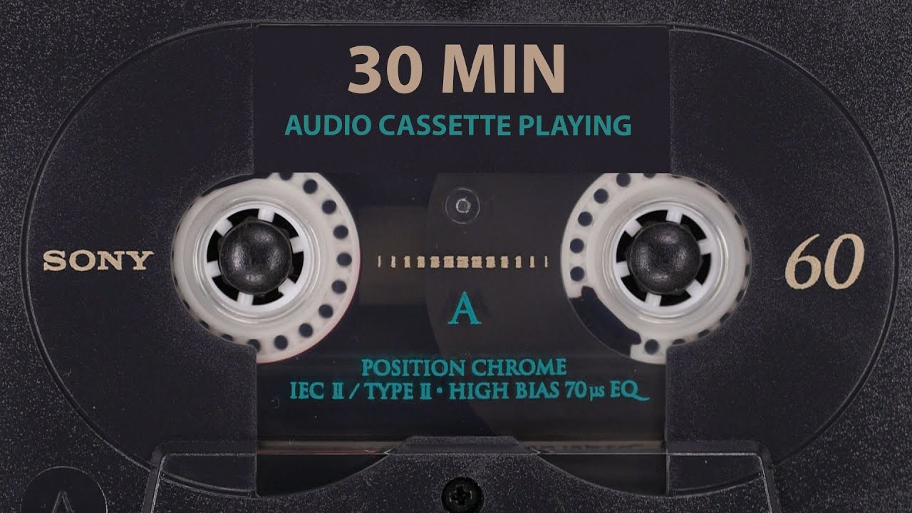 30 minutes playing Audio Chrome Cassette Type II (High Bias) | カセットテープ ハイポジ (Type II) 高音質