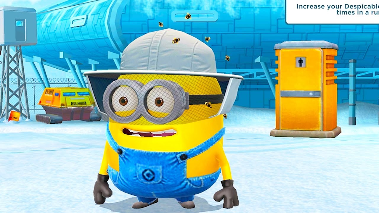 Beekeeper Jerry minion completed levels 752-753 with minion Sled mini games