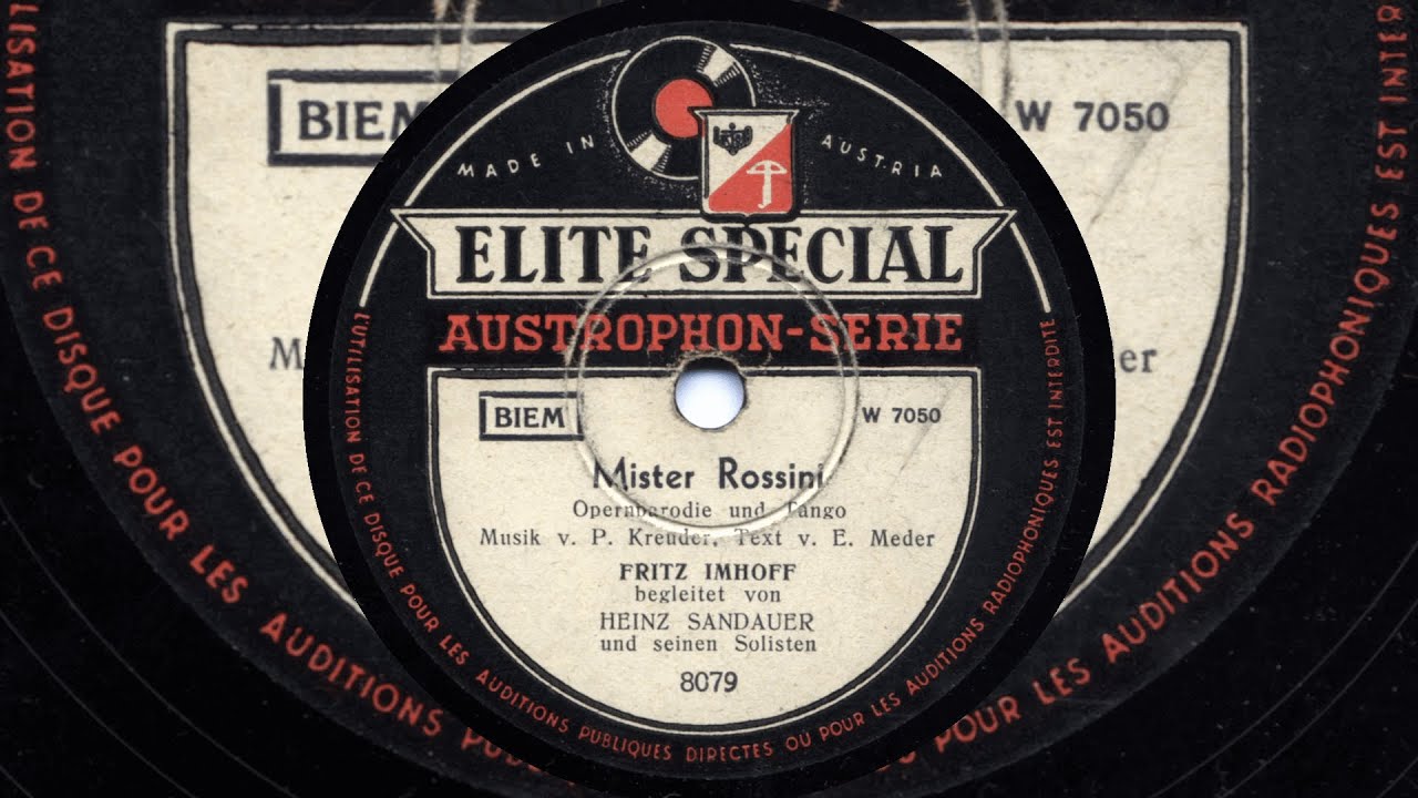 Fritz Imhoff: Mister Rossini (Heinz Sandauer, 1947)