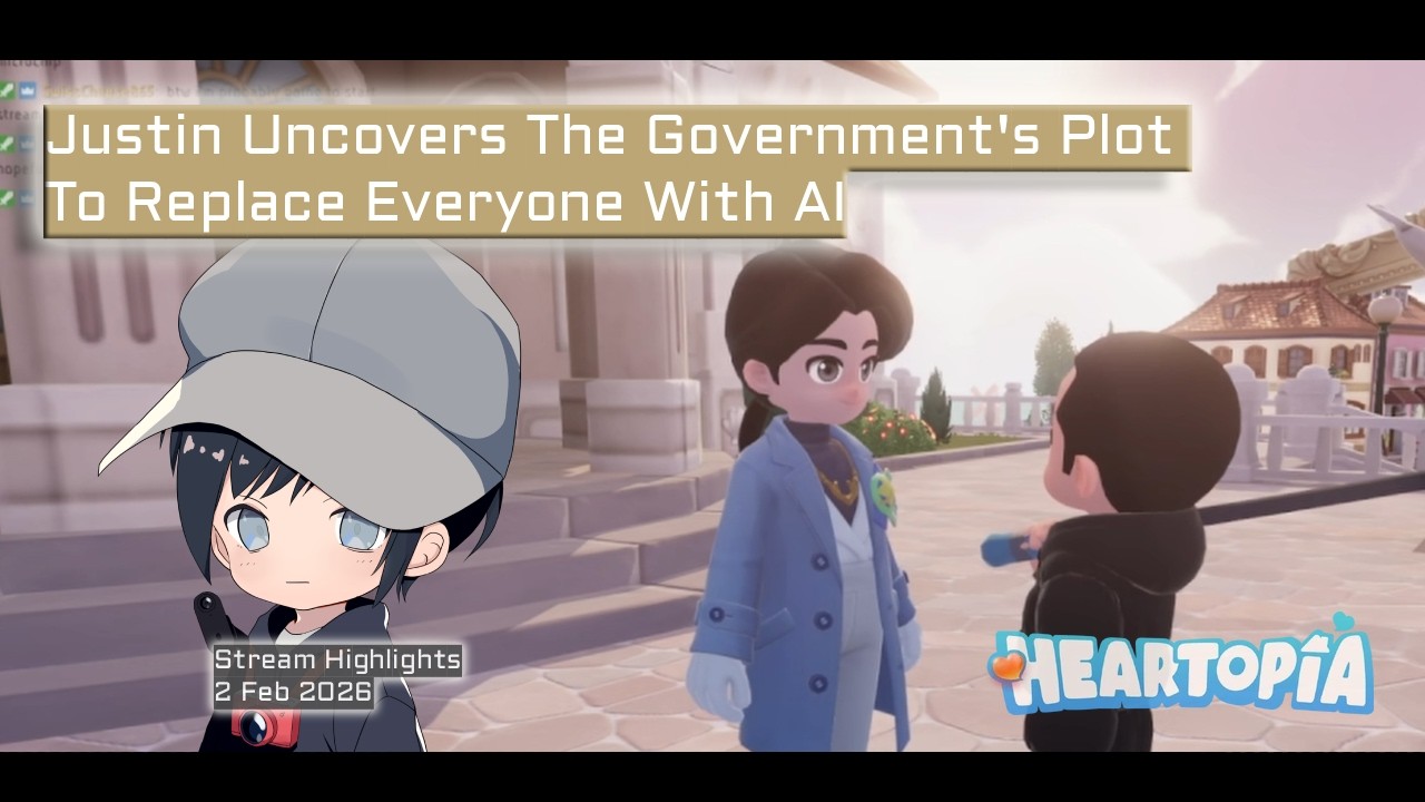 ✸  Justin Uncovers The Government's Plot To Replace Everyone With AI【Heartopia】