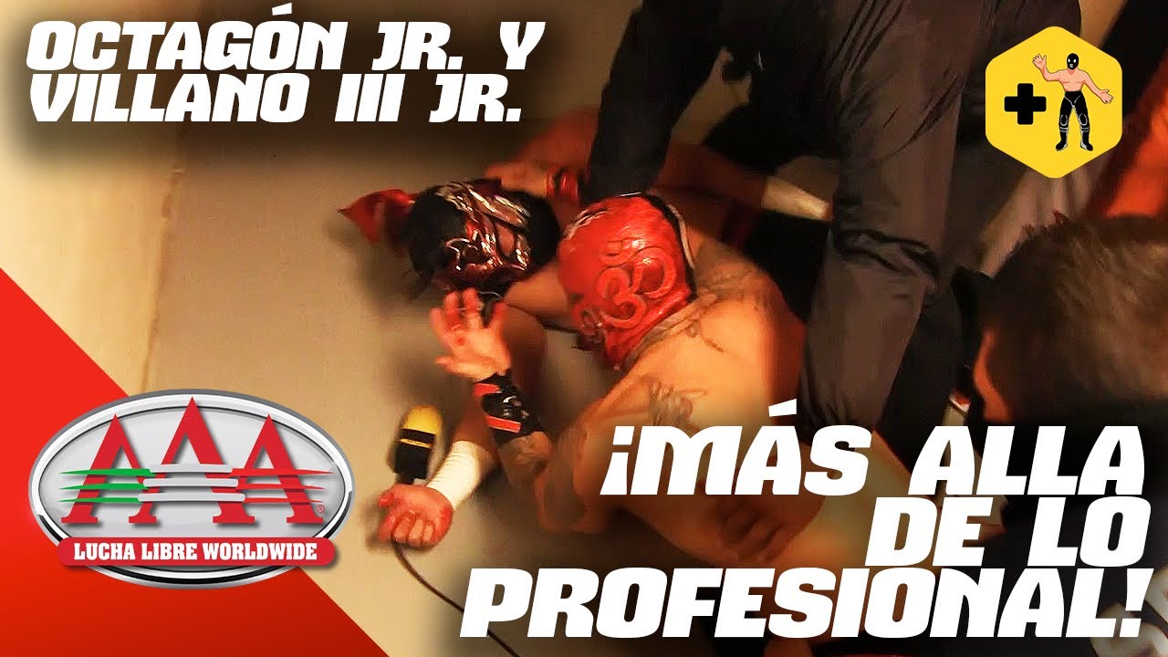 &iexcl;Villano III Jr. ataca nuevamente a Octag&oacute;n Jr.!