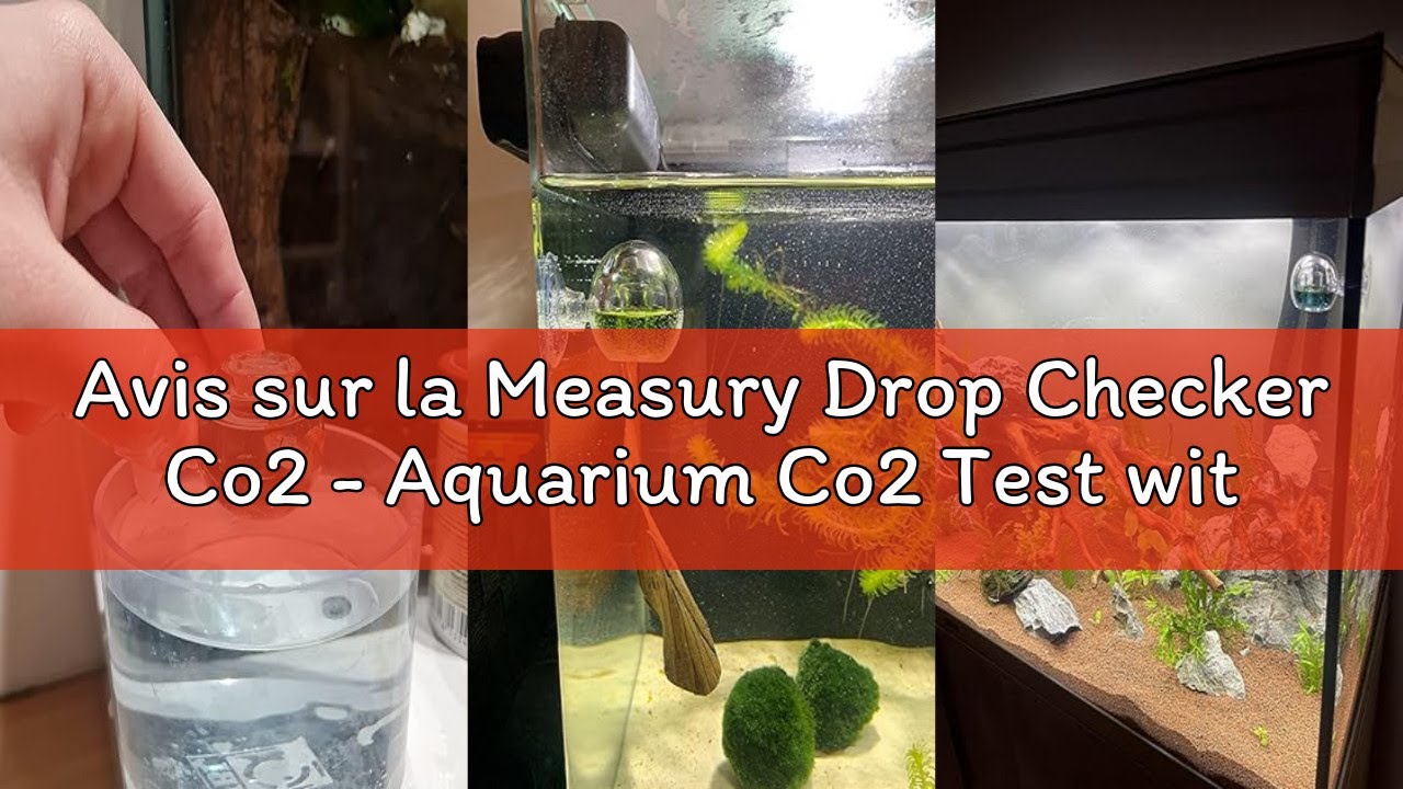 Avis sur la Measury Drop Checker Co2 - Aquarium Co2 Test with 30 ml Indicator 20 mg/l - Aquarium Co2