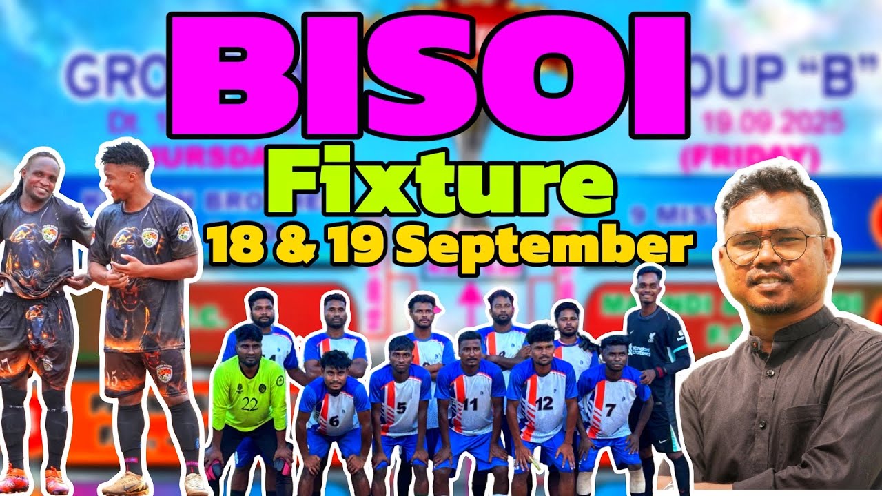 BISOI FOOTBALL FIXTURE 2025 || BISOI MAYURBHANJ || NARSING HEMBRAM