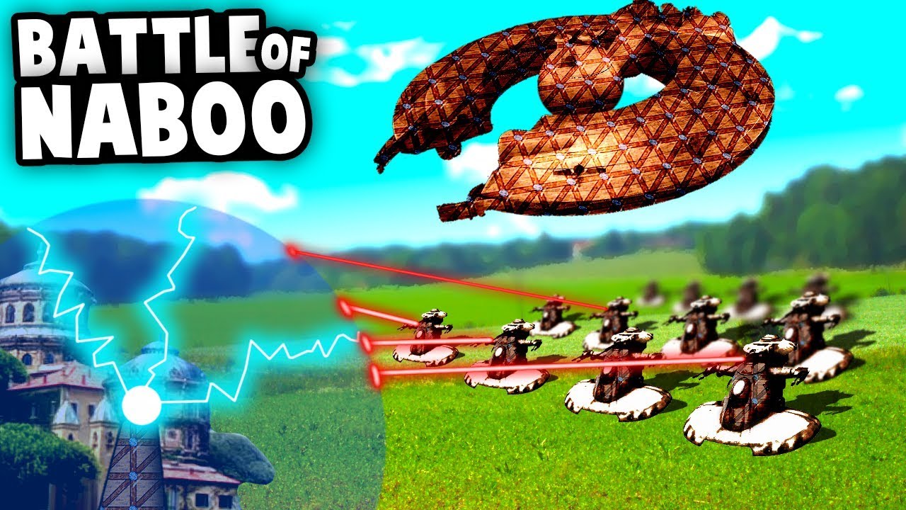 BATTLE Of NABOO! Destroying the DROID CONTROL SHIP! Forts Star Wars Multiplayer Gameplay