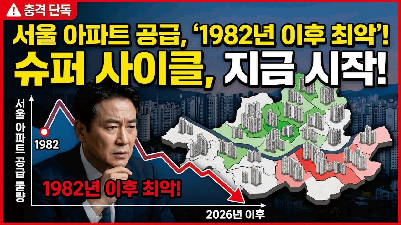 서울 아파트 공급 쇼크 : 1982년 이후 최악, '슈퍼 사이클'의 서막