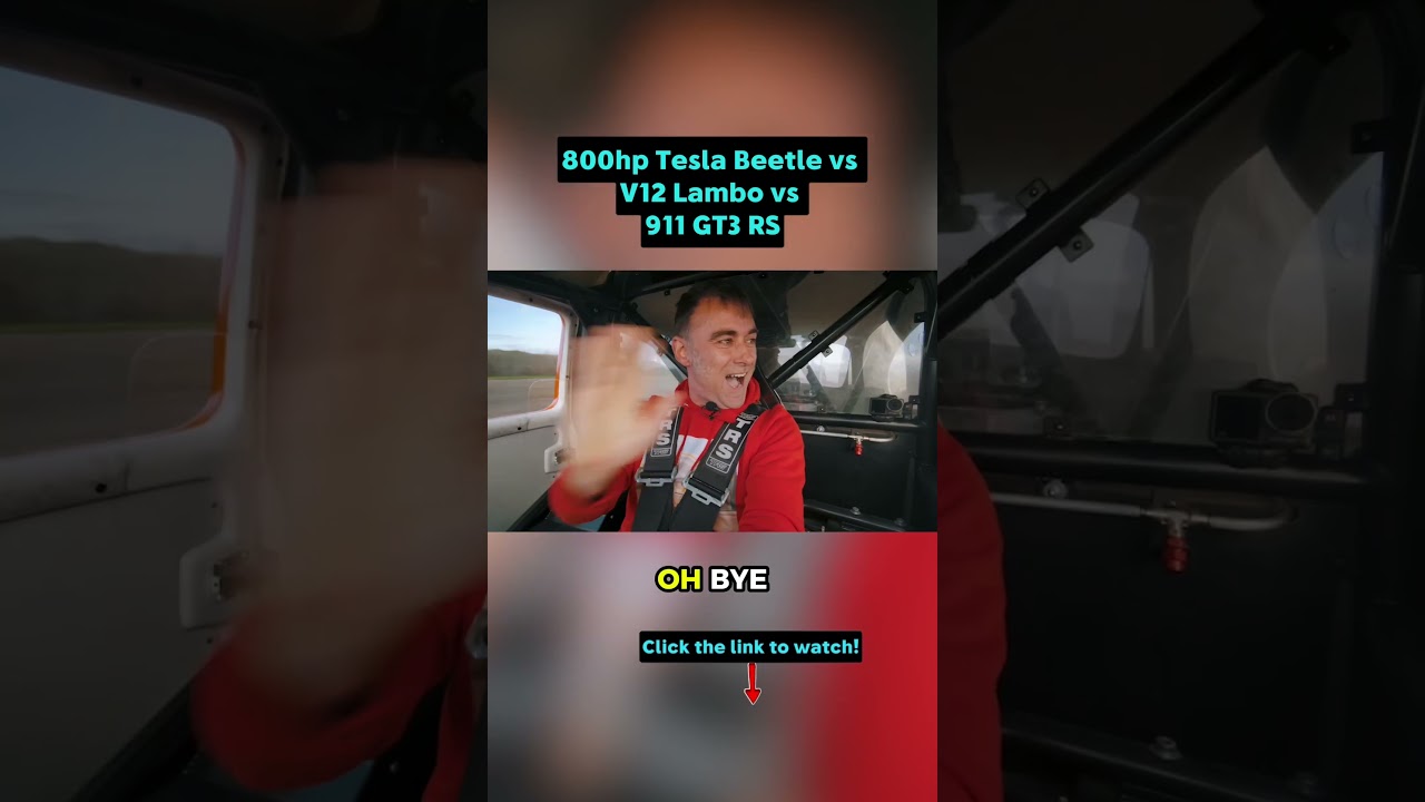 Lambo V12 v GT3 RS v ...Tesla Beetle?! 🤯