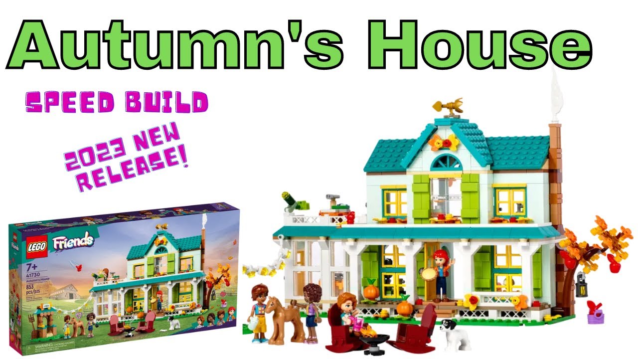 LEGO 41730 Friends Autumn's House Speed Build Review 2023 New