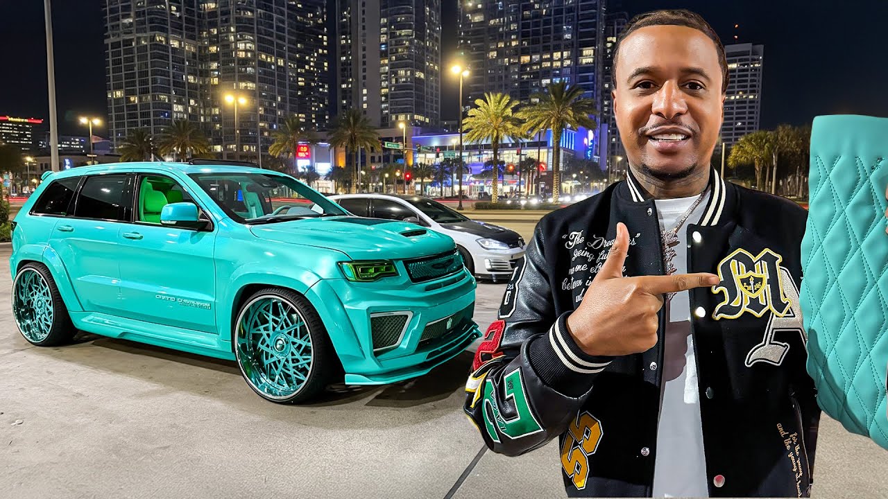 GETTING ALL TIFFANY BLUE INTERIOR FOR MY NEW TRACKHAWK 