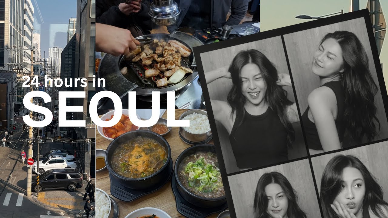 24 hours in SEOUL 🇰🇷 ₊˚⊹ ᰔ | best kbbq, cafe, $1 soju, seafood market, hongdae city-walk, photobooth