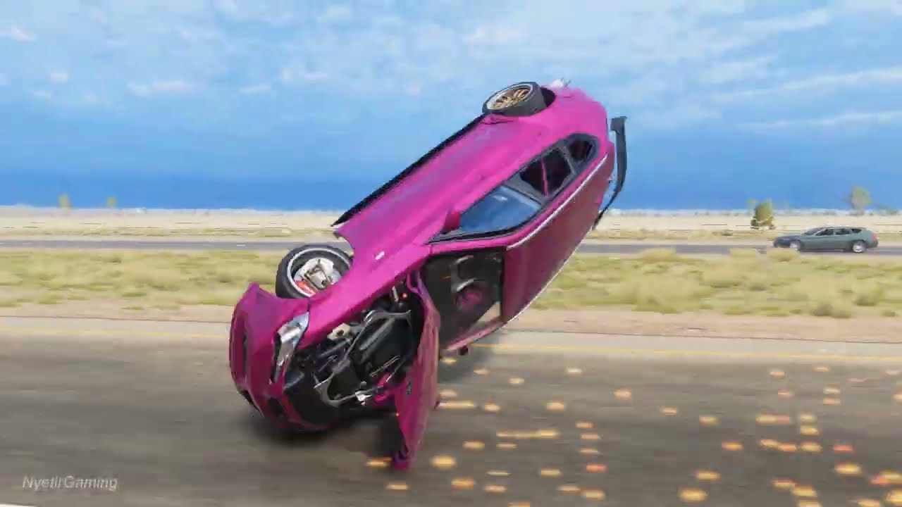 High-Speed Car Crashes Compilation #3 - BeamNG drive