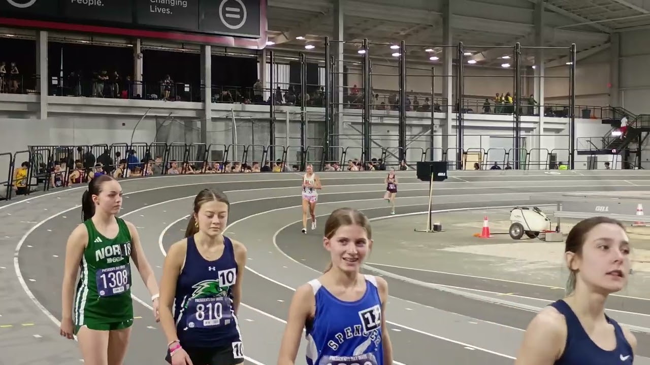 Girls 3200m run, both heats @ KTCCCA Presidents Day Weekend Invite 2026