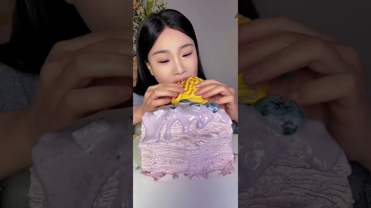 The blueberries burst with layers of juice#delicacy#Douyin food creator