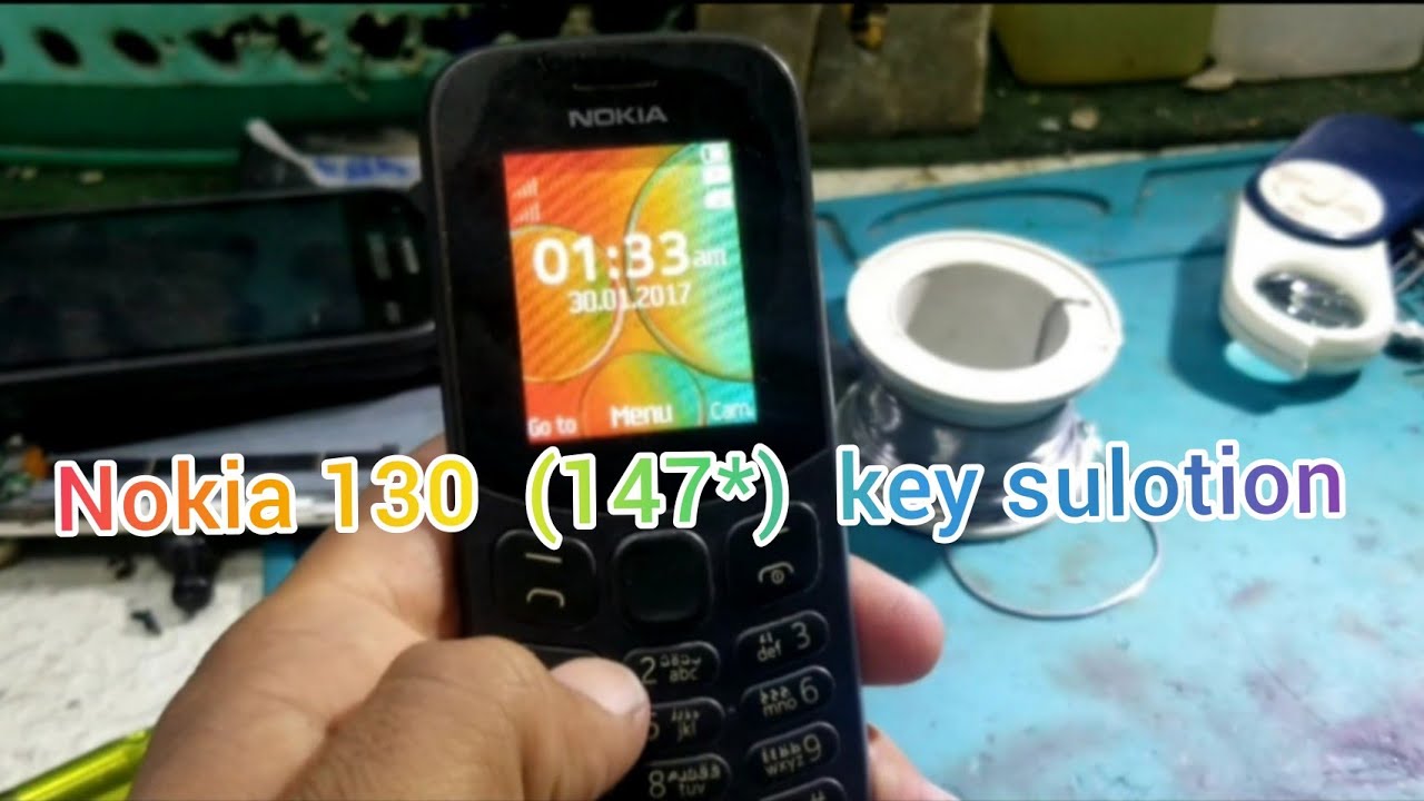 NOKIA 130 TA 1017 KEYPAD 1 4 7 *  BUTTON NOT WORKING SOLUTION