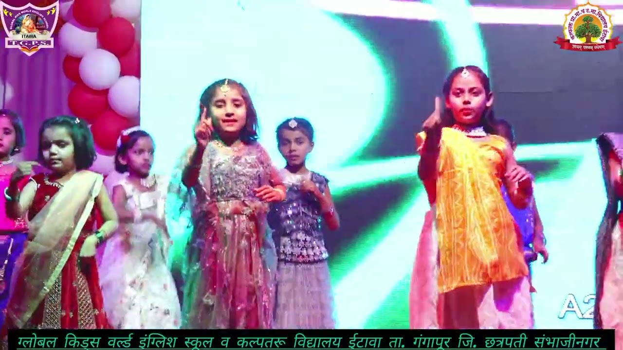 Baba Mai Teri Malika  | Global Kids World English School Itawa | Annual Function 2025