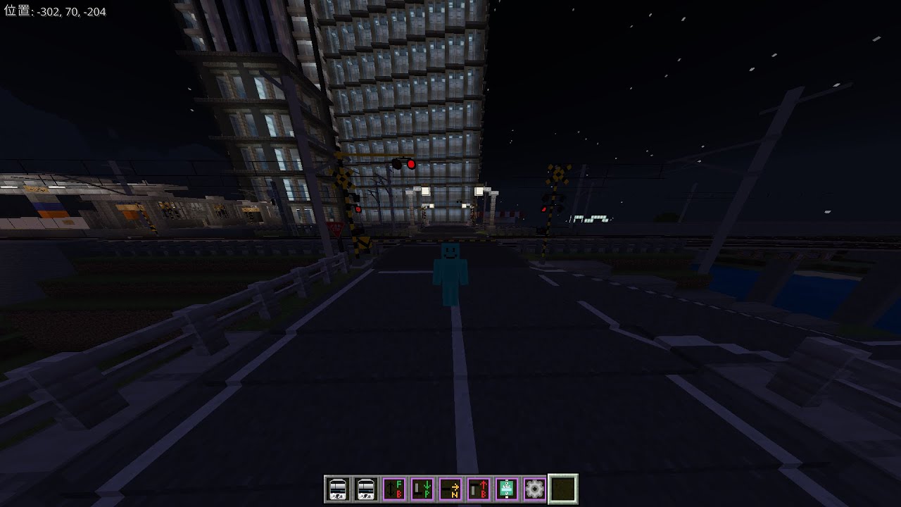 【Minecraft BE】おおみや様の踏切アドオンを自動化してみた.