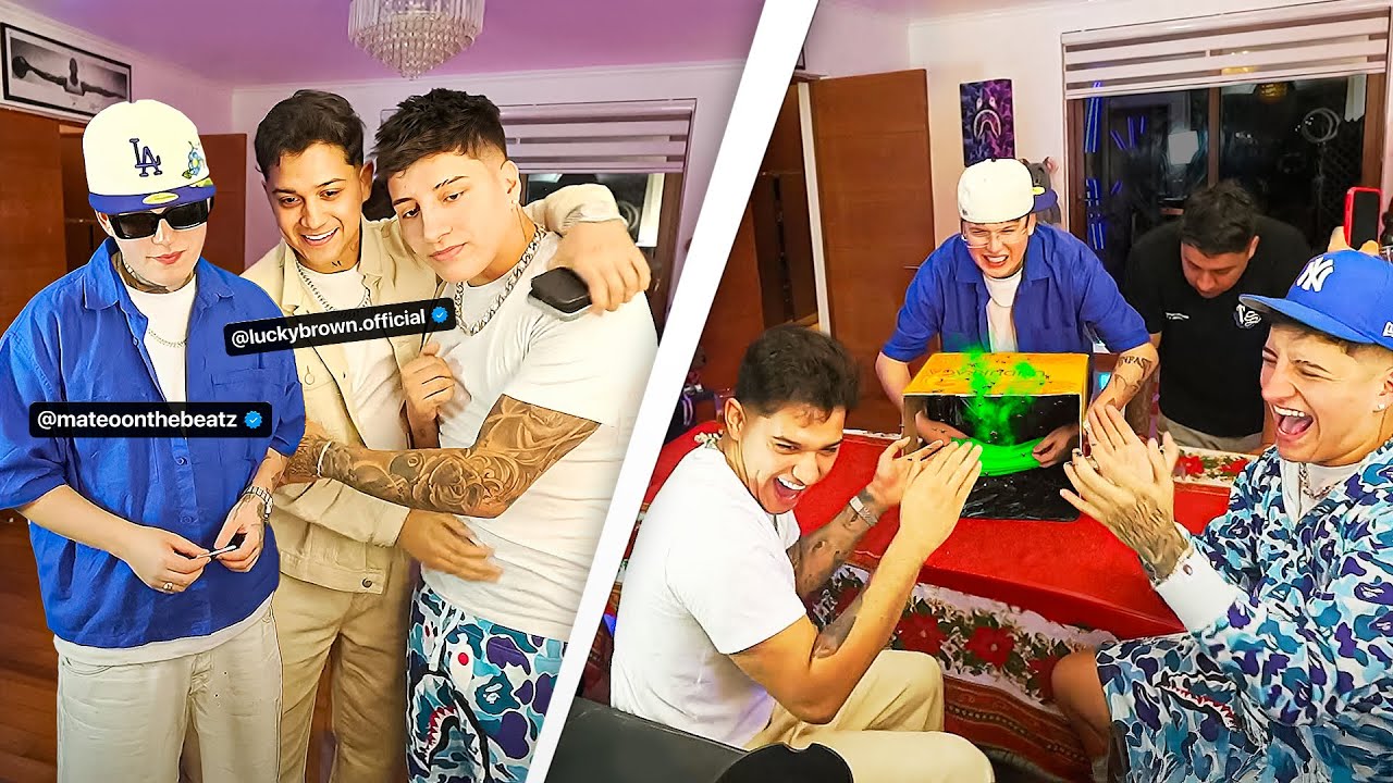 QUE HAY EN LA CAJA? 📦 ft. LUCKY BROWN Y MATEOONTHEBEATZ🍀😂| BykingCL