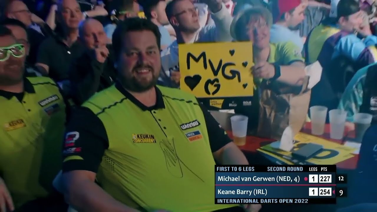 Michael van Gerwen v Keane Barry | International Darts Open 2022 | Round 2