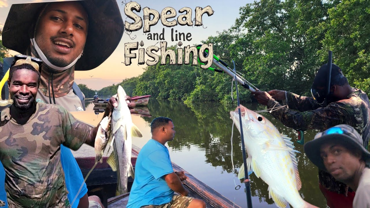 Epic Spearfishing Mangrove Jack & Snapper in Jamaica 🇯🇲 | Catch and Cook in Shallow Mangrove Waters