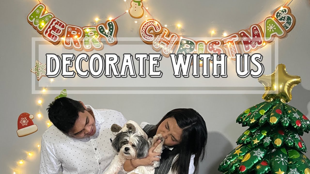 First Christmas as a furmily + Putting up simple decors together 🤎