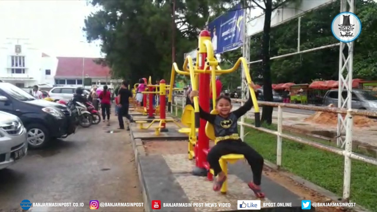 Ini Fasilitas Outdoor Fitnes di Lapangan Murjani
