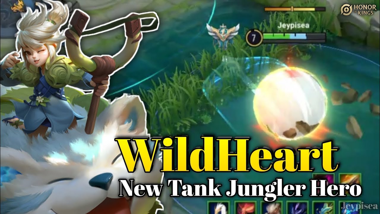 Agudo New Tank Jungler Hero!! [ WildHeart Gameplay + Build & Arcana ] Honor of Kings!!