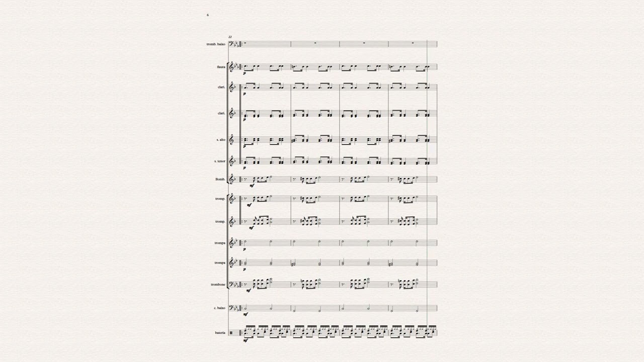 *Fantasia Nordestina para trombone baixo e banda de música*        Compositor: Edmael Santos.