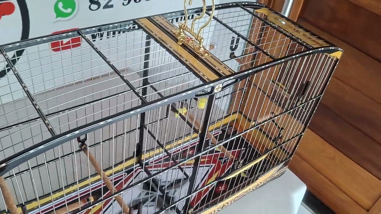 Aquela Gaiola e Mais O Voador Motel Com Marchetaria: Casadeira De Coleiro Super Luxo Para Puxada