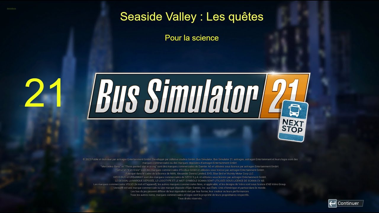 Bus Simulator 21 - Seaside Valley - Mission : Ep 21. Pour la science