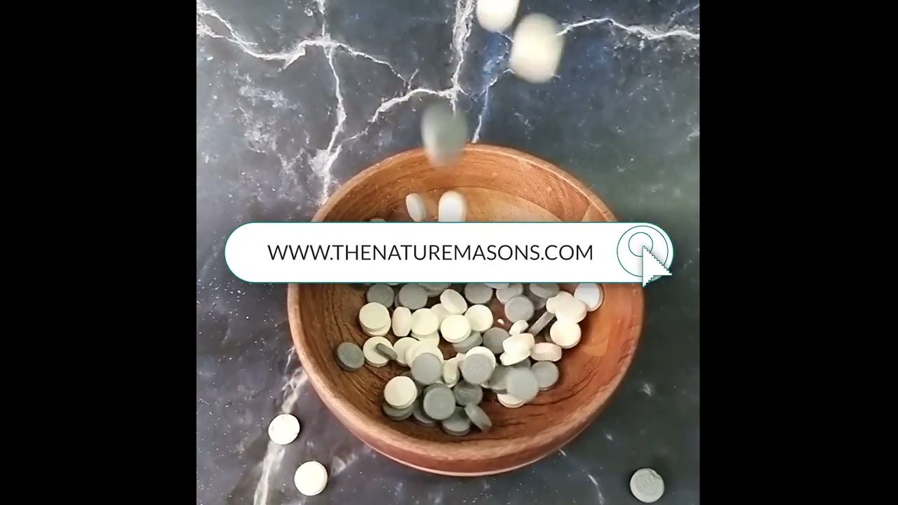 Nature Masons Toothpaste Tablets - Dentist Approved with Fluoride and non-abrasive Whitening