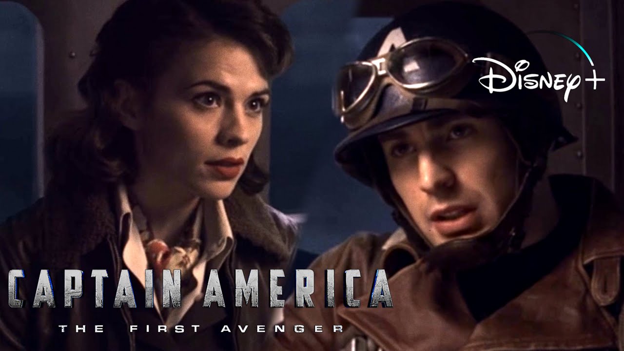 Captain America: TFA | Steve And Peggy Plane Scene | Disney+ [2011]